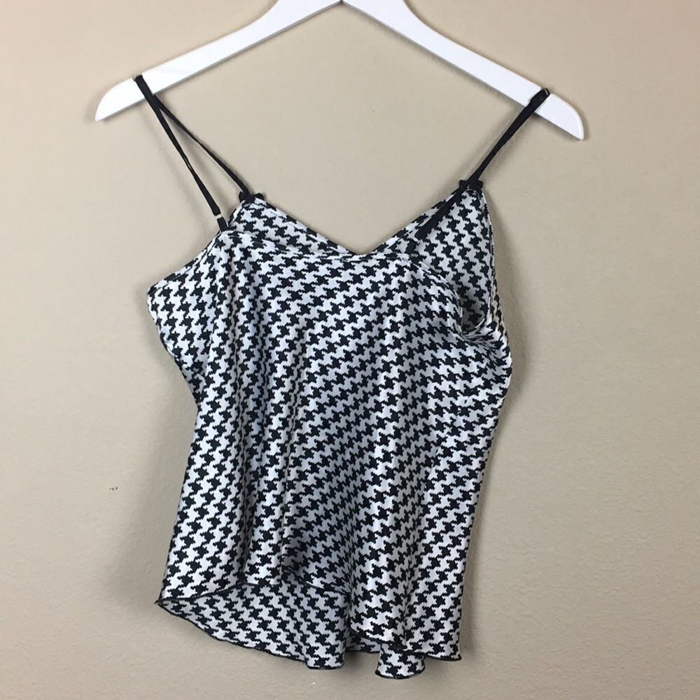 Black & White Checked Camisole Size Medium - Picture 4 of 4
